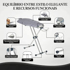Tábua de Passar Roupas 360° Completa e Ajustável