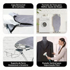 Tábua de Passar Roupas 360° Completa e Ajustável