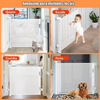 Portão Retrátil 140cm Tela Segurança Bebê Pet Cercadinho